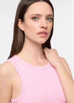 Top pigiama smanicato in puro cotone donna