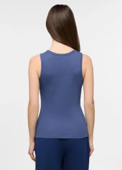 Top pigiama smanicato in puro cotone donna