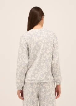 Top pigiama velour donna
