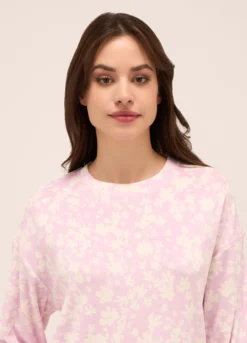 Top pigiama velour donna
