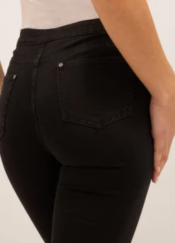 Treggings fit flare in denim stretch donna