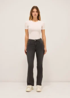 Treggings fit flare in denim stretch donna