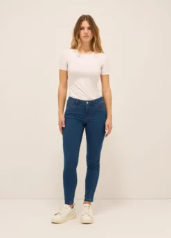 Treggings fit skinny in denim stretch donna