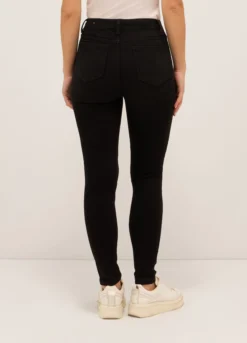 Treggings fit skinny in denim stretch di misto cotone donna