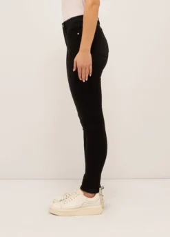Treggings fit skinny in denim stretch di misto cotone donna