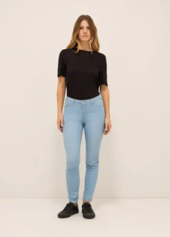 Treggings fit skinny in denim stretch donna