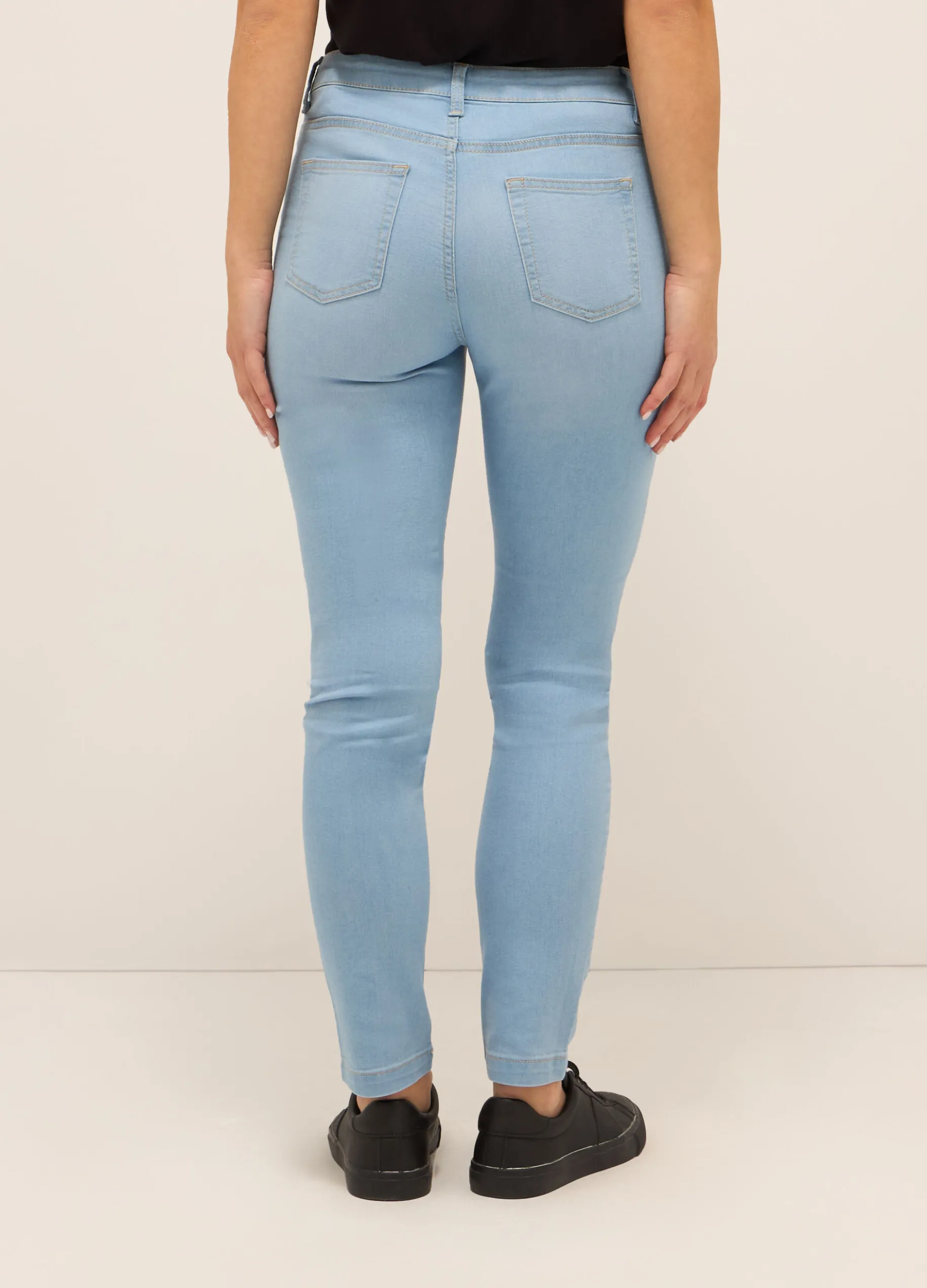 Treggings fit skinny in denim stretch donna