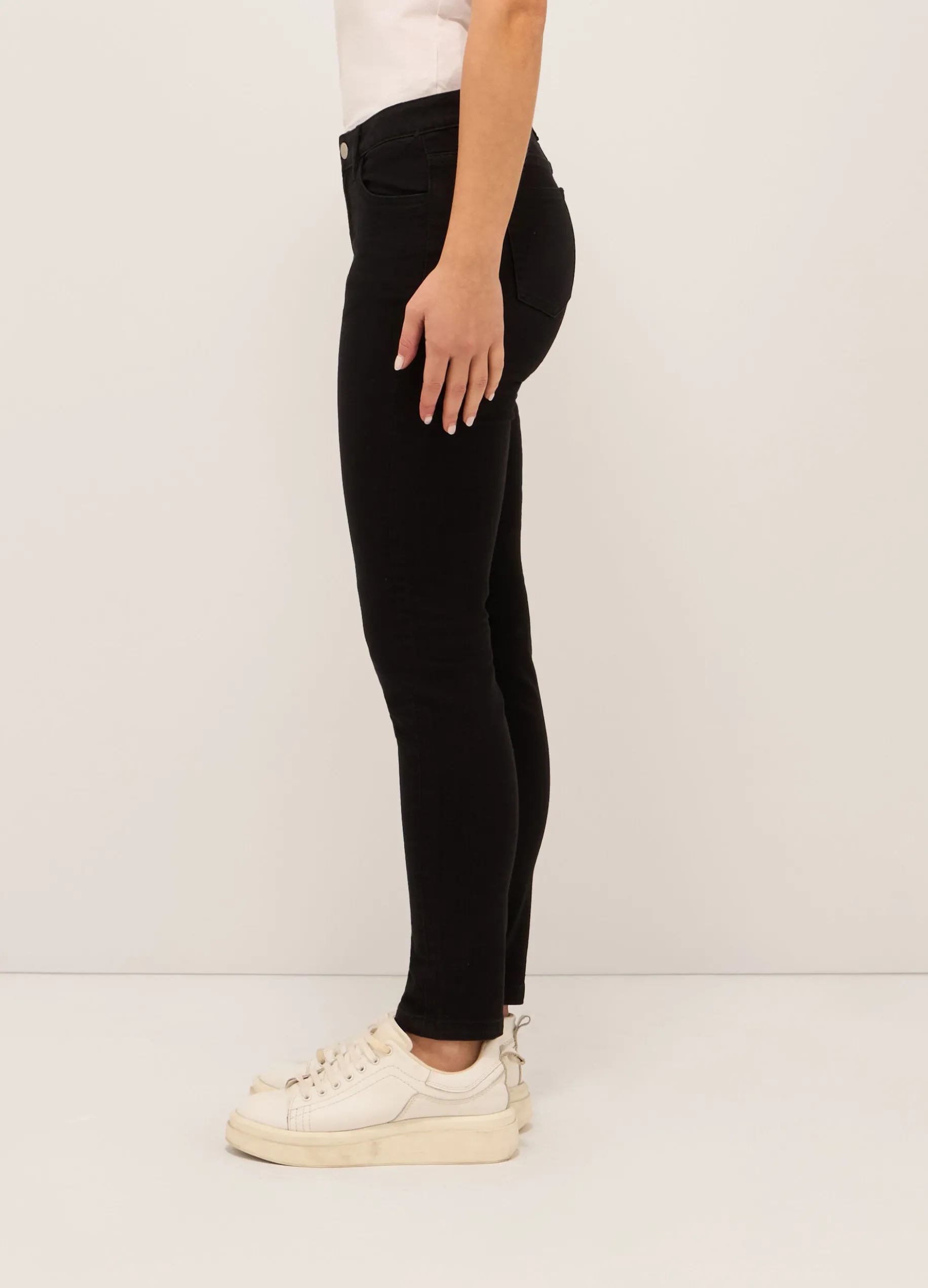Treggings fit skinny in denim stretch donna