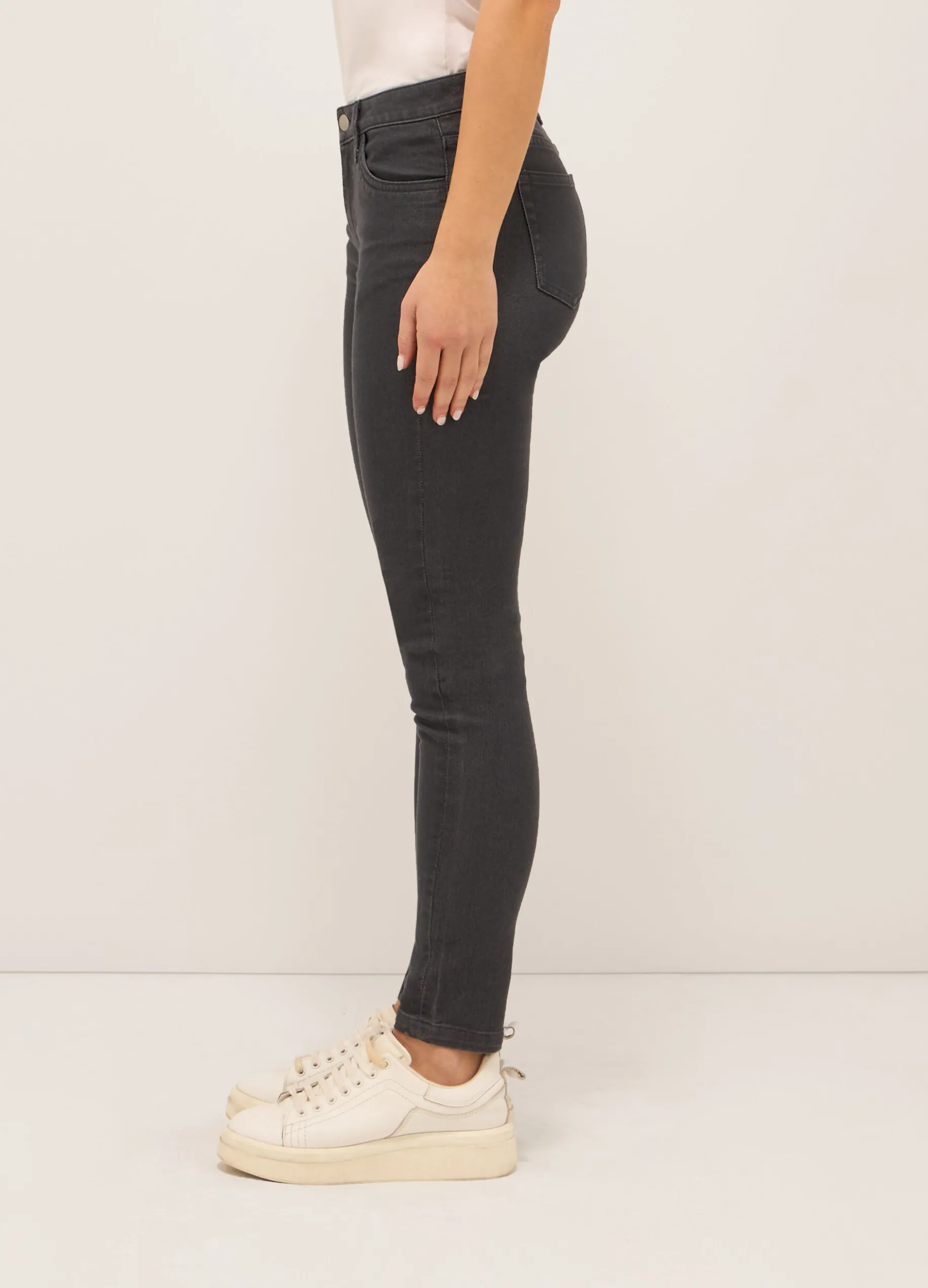 Treggings fit skinny in denim stretch donna