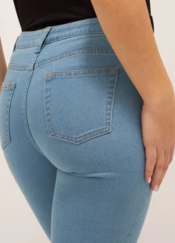 Treggings fit skinny in denim stretch donna