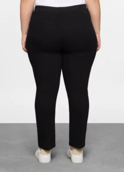 Treggings fit slim in denim stretch donna curvy
