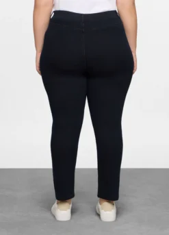 Treggings fit slim in denim stretch donna curvy