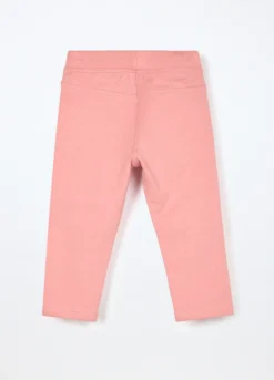 Treggings in cotone fleece stretch neonata