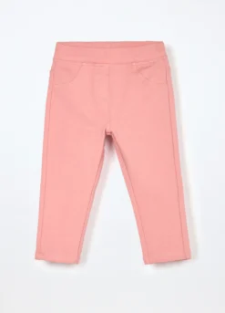 Treggings in cotone fleece stretch neonata