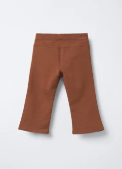 Treggings in cotone garzato Flare Fit stretch bimba
