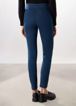 Treggings in denim stretch donna