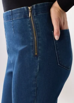 Treggings in denim stretch donna