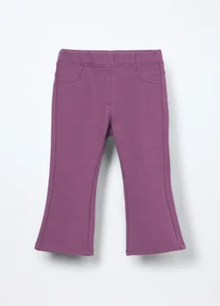 Treggings in french terry di cotone stretch neonata