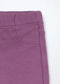 Treggings in french terry di cotone stretch neonata