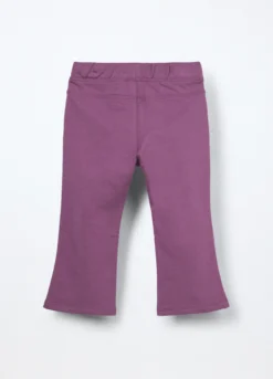 Treggings in french terry di cotone stretch neonata