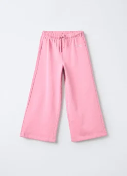 Treggings in puro cotone garzato Wide Leg bambina