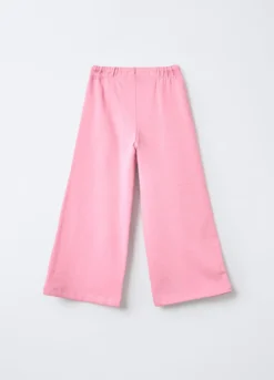 Treggings in puro cotone garzato Wide Leg bambina