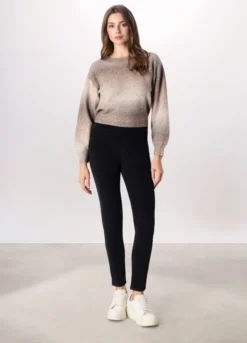 Treggings in velluto a coste di cotone stretch donna