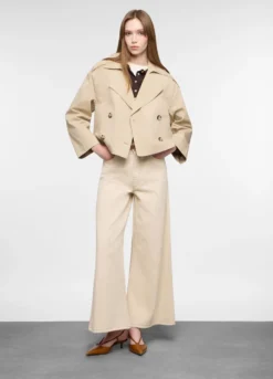 Trench corto doppiopetto donna