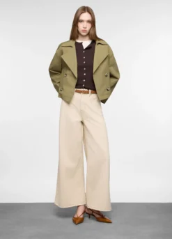 Trench corto doppiopetto donna