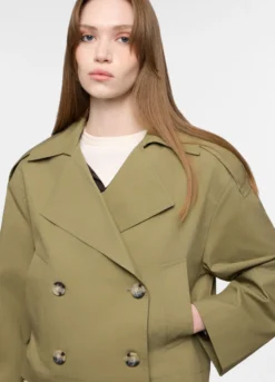 Trench corto doppiopetto donna