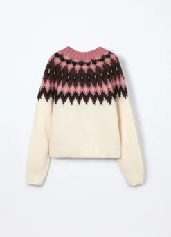 Tricot con lavorazione jaquard ragazza