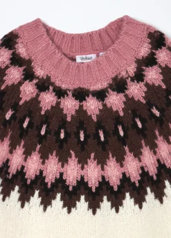 Tricot con lavorazione jaquard ragazza
