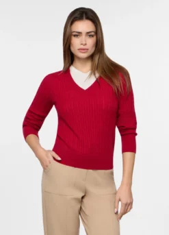 Tricot a treccia donna