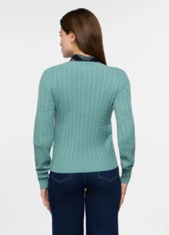 Tricot a treccia donna