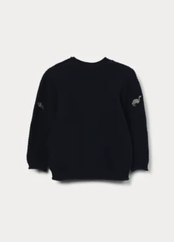 Tricot girocollo in puro cotone bimbo