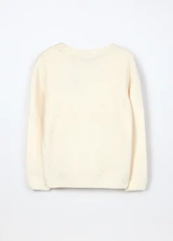 Tricot in ciniglia con paillettes bambina