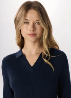 Tricot in costina misto viscosa donna