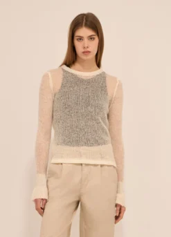 Tricot in misto lana di alpaca donna