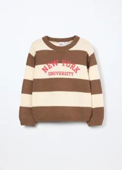 Tricot misto cotone a righe bambino