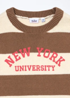 Tricot misto cotone a righe bambino
