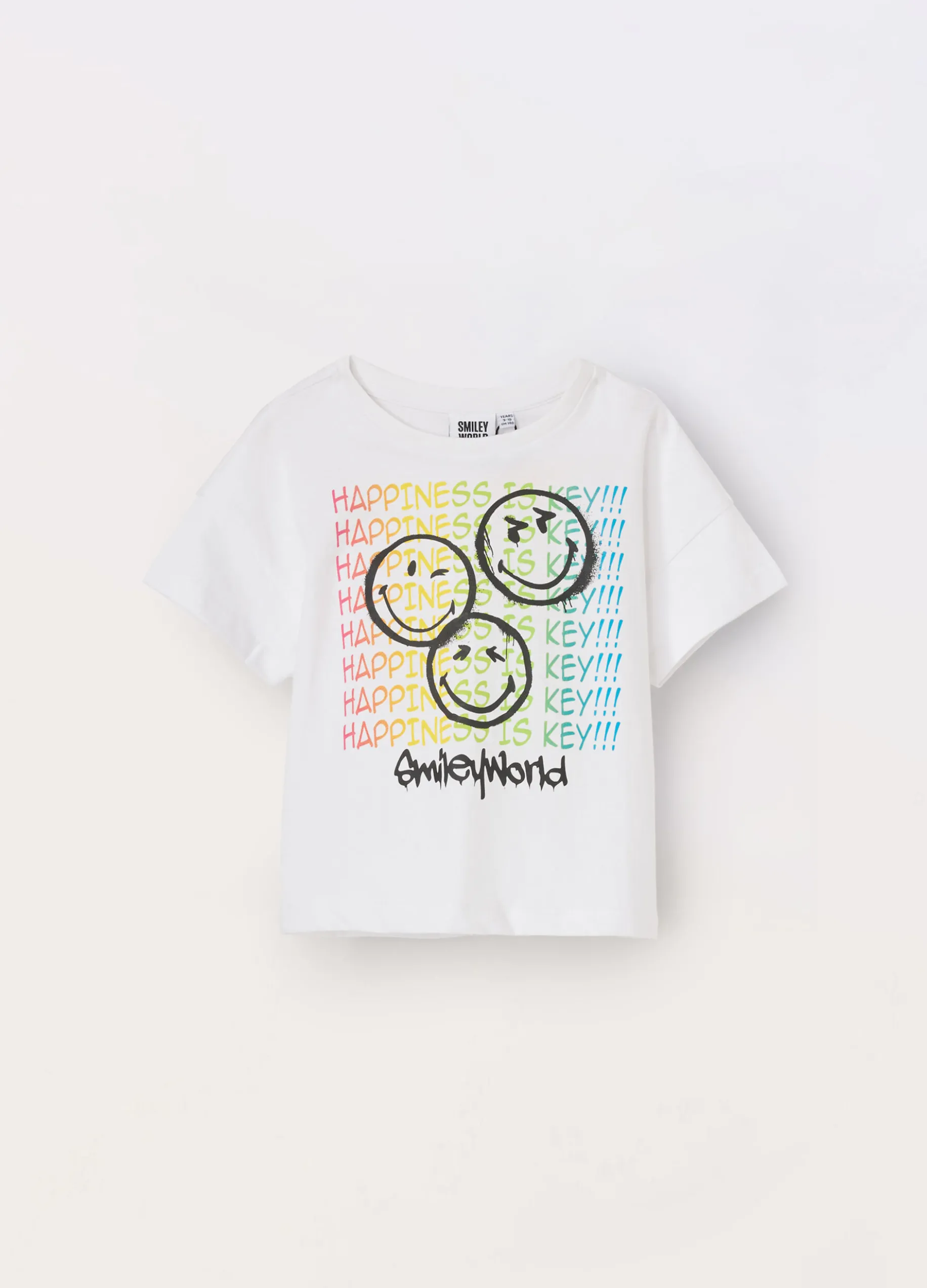 T-shirt a maniche corte in puro cotone ragazza