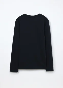 T-shirt a maniche lunghe in puro cotone jersey ragazzo
