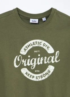 T-shirt a maniche lunghe in puro cotone jersey bambino