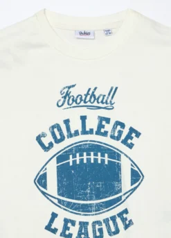 T-shirt a maniche lunghe in puro cotone jersey bambino