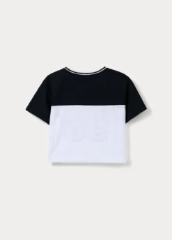 T-shirt box fit in mesh ragazza