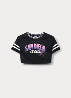 T-shirt box fit in mesh ragazza