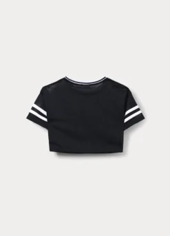 T-shirt box fit in mesh ragazza