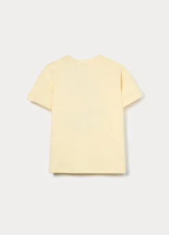 T-shirt con stampa in jersey di puro cotone bambino