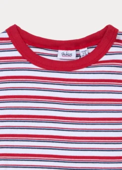 T-shirt girocollo fitted in costina ragazza