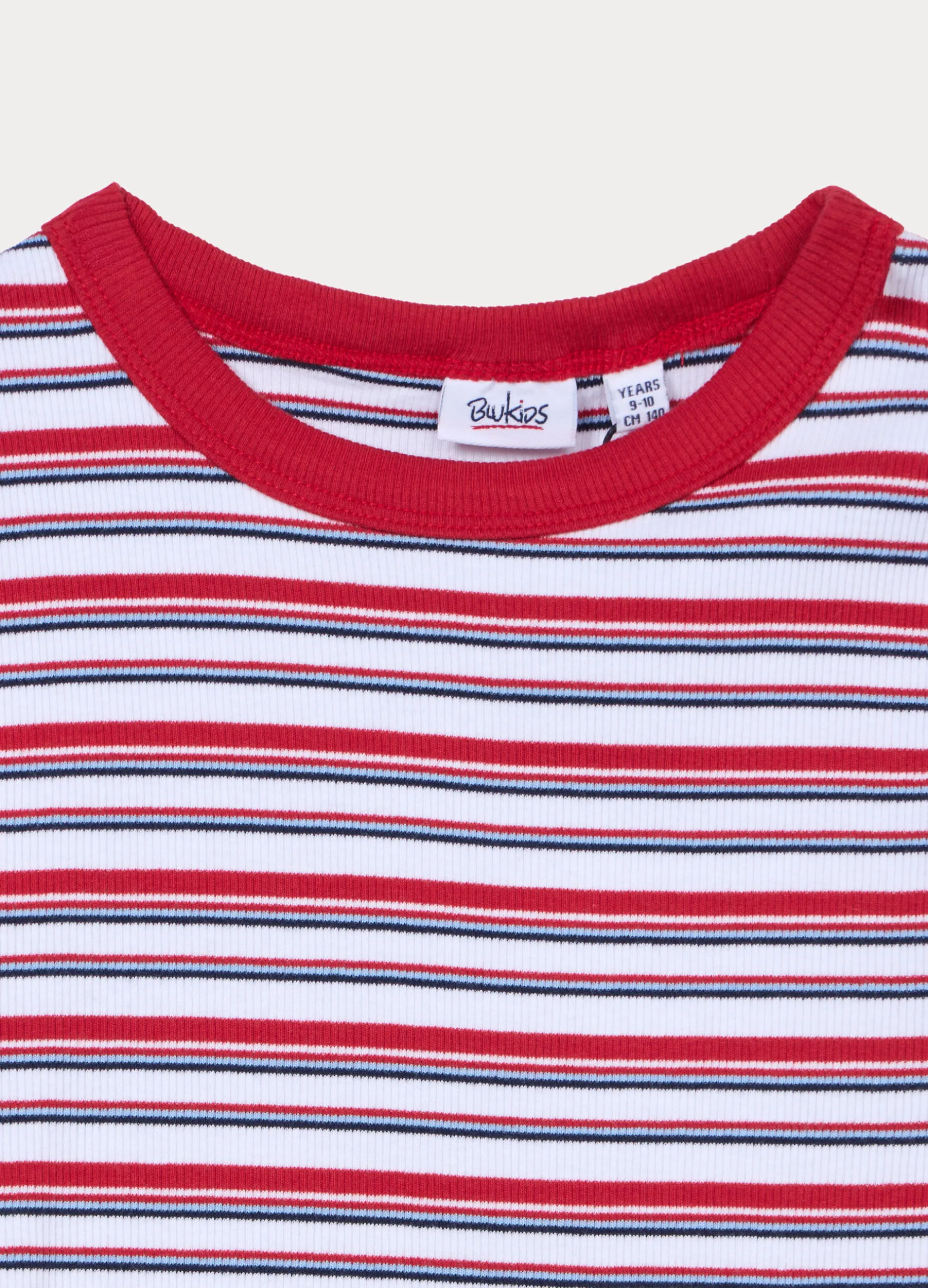 T-shirt girocollo fitted in costina ragazza